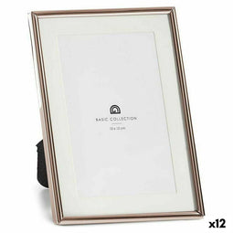 Fotolijsten Kristal Staal Koper (13,5 x 18,5 x 13,5 cm) (12 Stuks)