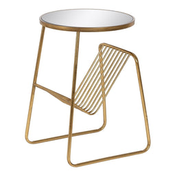 Kleine bijzettafel Gouden Ijzer Spiegel 48,5 x 43,5 x 66 cm