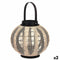 Kaarshouder Lykta Met handvat Beige Hout Stof 30 x 30 x 30 cm (2 Stuks)