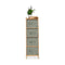 Gemakkelijk verplaatsbare meubels Grijs Hout Textiel (28 x 89 x 29,5 cm) (2 Stuks)