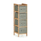 Gemakkelijk verplaatsbare meubels Grijs Hout Textiel (28 x 89 x 29,5 cm) (2 Stuks)