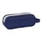 Pennenetui met 2 vakken Benetton Varsity Grijs Marineblauw 21 x 8 x 6 cm