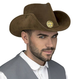 Hoed My Other Me Bruin 59 cm Cowboy