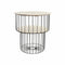 Bijzettafel DKD Home Decor Natuurlijk Zwart MDF Ijzer (49 x 49 x 51,5 cm)