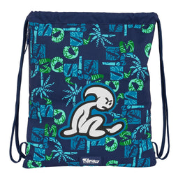 Rugtas met Koordjes El Niño Glassy Marineblauw 35 x 40 x 1 cm