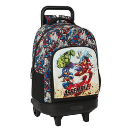 Schoolrugzak met Wielen The Avengers Forever Multicolour 33 X 45 X 22 cm