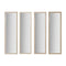 Wandspiegel Home ESPRIT Wit Bruin Beige Grijs Kristal polyestyreen 35 x 2 x 132 cm (4 Stuks)
