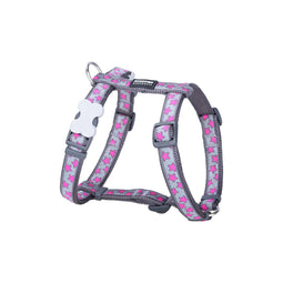 Hondentuigje Red Dingo STYLE HOT PINK ON COOL GREY 45-66 cm 36-59 cm