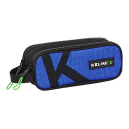 Pennenetui met 2 vakken Kelme Royal Blauw Zwart 21 x 8 x 6 cm