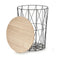 Bijzettafel Bruin Zwart Metaal Karton Hout MDF (4 Stuks)