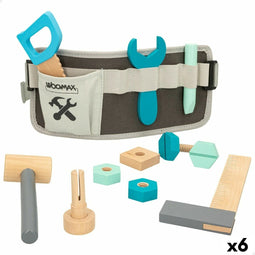 Toy tools Woomax 12 Onderdelen 31 x 14 x 2,5 cm (6 Stuks)
