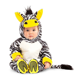 Kostuums voor Baby's My Other Me Zebra (4 Onderdelen) Maat 7-12 Maanden