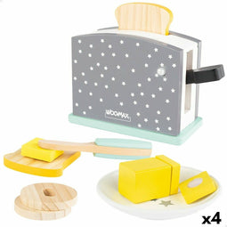 Broodrooster Woomax 8 Onderdelen 4 Stuks 19,5 x 12,5 x 8 cm
