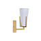 Muurlamp DKD Home Decor 25W Gouden Metaal Polyester Wit 220 V (12 x 14 x 25 cm)