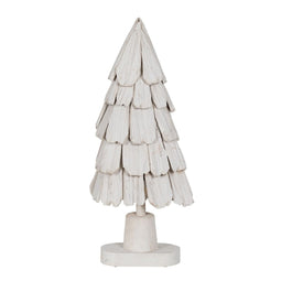 Kerstboom Wit Paulownia hout 34 x 19 x 80 cm