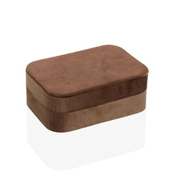 Doos-Juwelenkistje Versa Bruin Hout Spiegel Hout MDF 10 x 6 x 14,7 cm