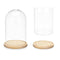 Decoratieve figuren Koepel 15 x 25 x 15 cm Transparant Natuurlijk