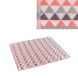 Outdoor Carpet Safos Grijs Koraal Polypropyleen 90 x 150 cm