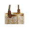 Set van placemats DKD Home Decor Wit Gouden Jute Metaal 25 x 25 x 35 cm (3 Stuks)