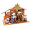 Kerstversiering Geboorte/Bethlehem Multicolour Hout Keramisch 27,5 x 12 x 20 cm (4 Onderdelen)