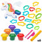 Plasticine Spel PlayGo Eenhoorn (6 Stuks)