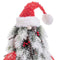 Kerstboom Wit Rood Groen Plastic Polyfoam Weefsel 21 x 21 x 45 cm