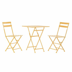 Tafel met twee stoelen DKD Home Decor 87 cm 60 x 60 x 75 cm