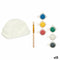 Spaarpot die je kunt verven Wit 13,9 x 8,4 x 9,6 cm Regenboog (12 Stuks)