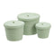 Veelzijdige mand 3 Onderdelen 28 x 28 x 36 cm Touw Lichtgroen