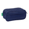 Pennenetui met 3 vakken Benetton Varsity Grijs Marineblauw 21,5 x 10 x 8 cm