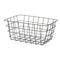 Veelzijdige mand Rechthoekig Zwart Metaal 30,3 x 14 x 22,5 cm (6 Stuks)
