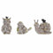 Decoratieve figuren DKD Home Decor Groen Roze Natuurlijk dieren Shabby Chic 20,5 x 10 x 17 cm (3...