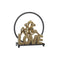 Verlichte decoratie DKD Home Decor Love Hars Konijn love 30 x 11 x 31,5 cm (2 Stuks)