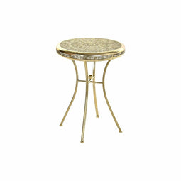 Bijzettafel DKD Home Decor Gouden Metaal Arabisch (42 x 42 x 57 cm)