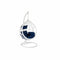 Hangende tuinstoel DKD Home Decor Marineblauw Wit Aluminium Synthetische rotan 90 x 70 x 110 cm (...