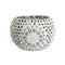 Kaarshouder DKD Home Decor Wit Multicolour Kristal 13 x 13 x 9 cm