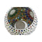 Kaarshouder DKD Home Decor Wit Multicolour Kristal 13 x 13 x 9 cm