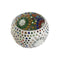 Kaarshouder DKD Home Decor Wit Multicolour Kristal 13 x 13 x 9 cm
