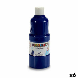Tempera Donkerblauw 400 ml (6 Stuks)