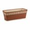 Zelfwaterende plantenpot Stefanplast Orfeo Terra cotta Plastic 18 x 17 x 49 cm (12 Stuks)