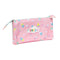 Pennenetui met 2 vakken Peppa Pig Ice cream Roze Munt 22 x 12 x 3 cm