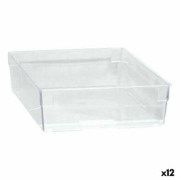 Multi-functionele Kist Modulair Transparant 22,5 x 15,5 x 5,3 cm (12 Stuks)