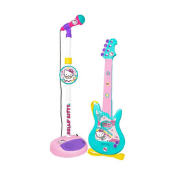 Kindergitaar Hello Kitty Microfoon