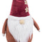 Kerstversiering Wit Rood Zand Weefsel Kerstman 53 cm