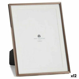 Fotolijsten Kristal Staal Koper (13 x 23 x 18,4 cm) (12 Stuks)