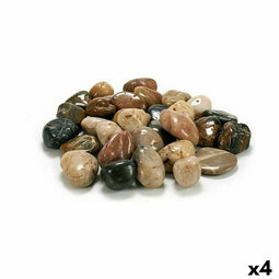 Decoratieve stenen Grijs Bruin 3 Kg (4 Stuks)