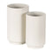 Plantenbakkenset Crème Ijzer 16,5 x 16,5 x 28 cm (2 Stuks)