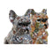 Decoratieve figuren Home ESPRIT Multicolour Hond Mediterrane 10 x 13 x 16 cm (2 Stuks)