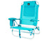 Klapstoel met Koeler Textiline Coral 55 x 24 x 63 cm Turkoois
