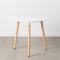 Eettafel 90 x 90 x 74 cm Hout Wit DMF